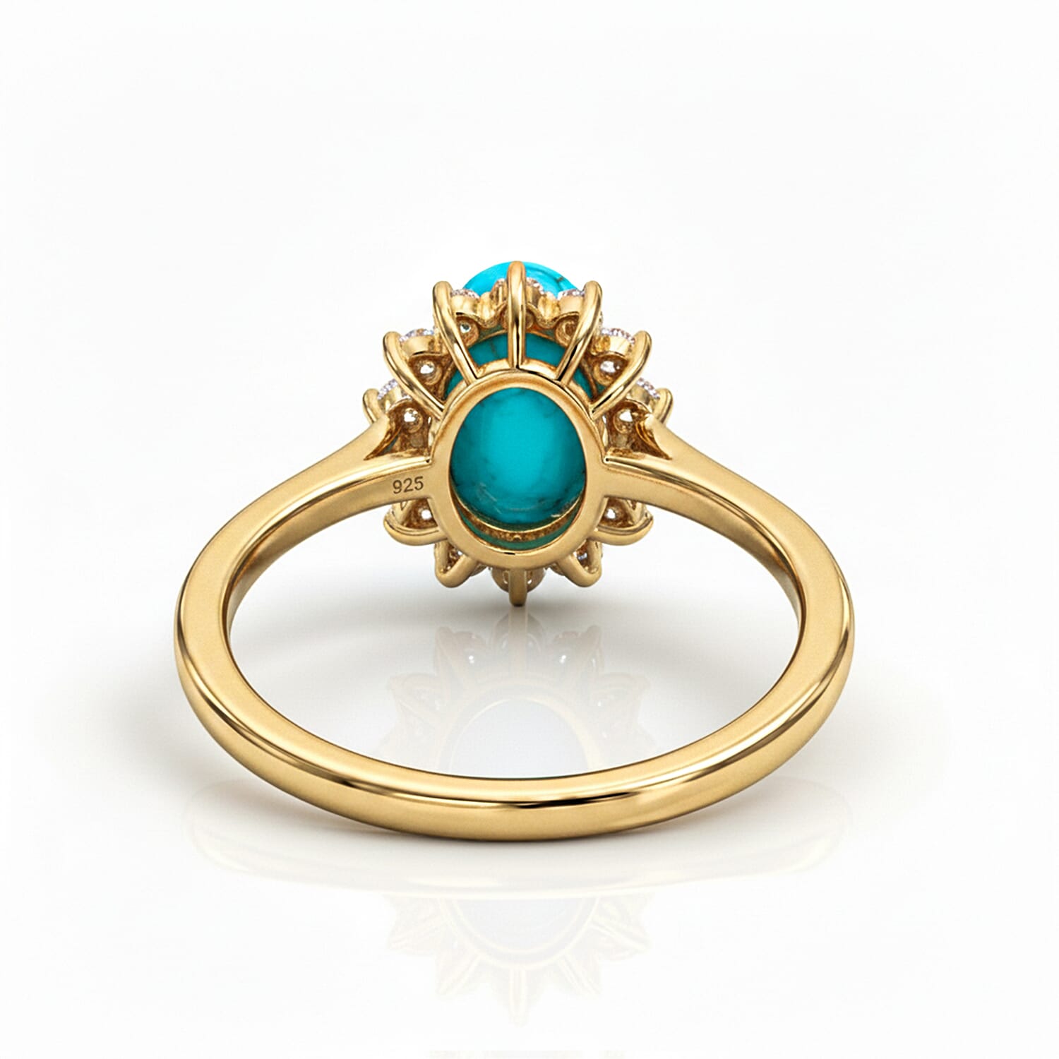 Princess Diana Inspired Halo Ring in Sterling Silver