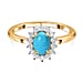 Princess Diana Inspired Halo Ring in Sterling Silver