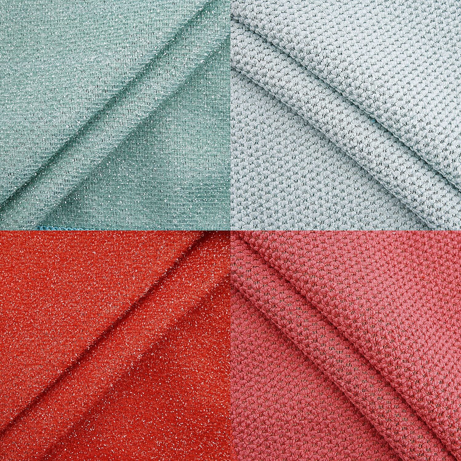 Set of 20 - Double Sided Microfiber And Scratch Fibre Dish Cloth - Pink & Blue