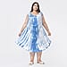 Tamsy 100% Viscose Tie Dye Dress (One Size,8-18) - Black