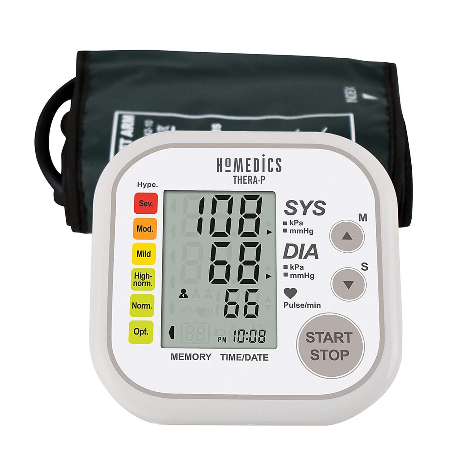 Homedics Blood Pressure Monitor with 60 Blood Pressure Measurements - White