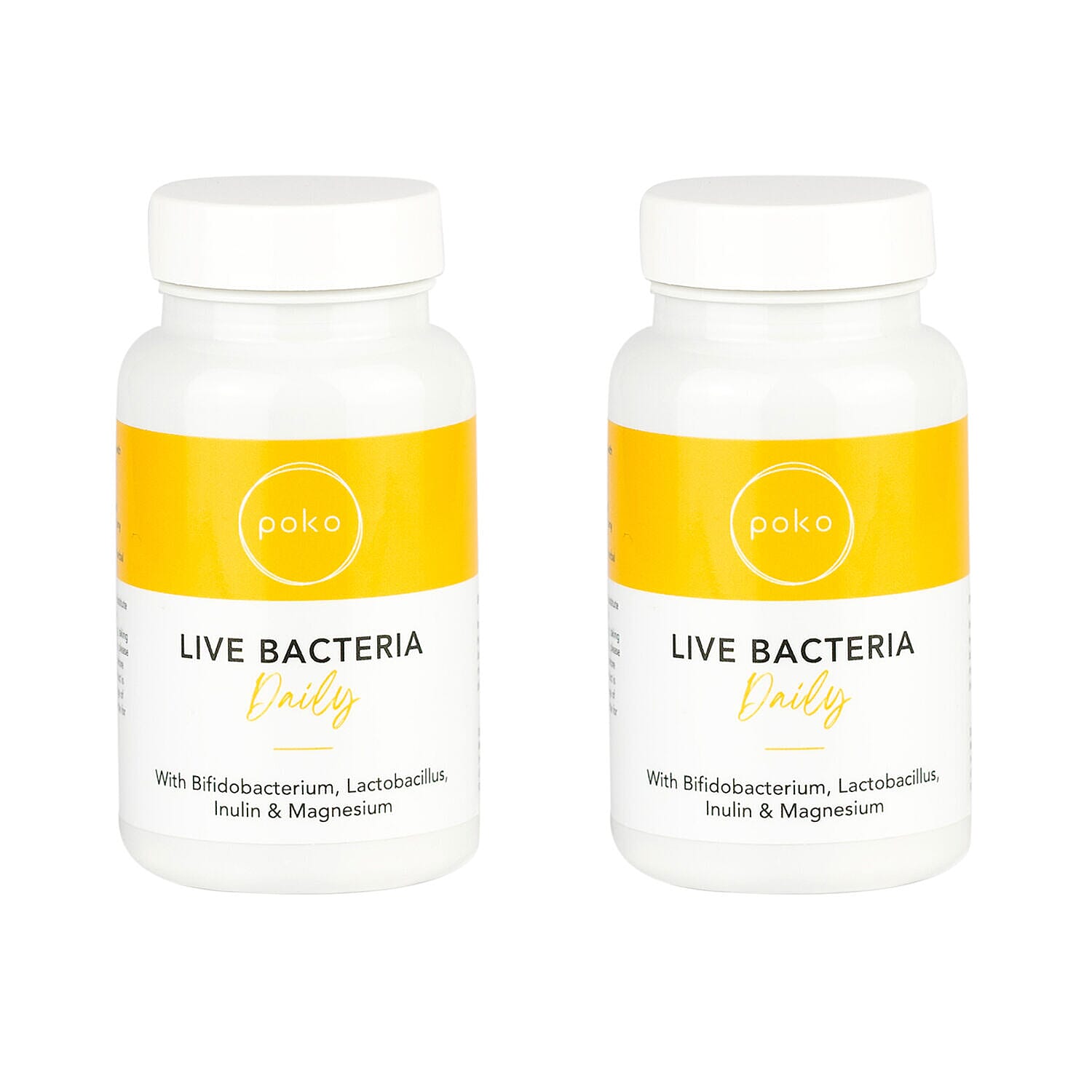 Poko - 2 Peice Set Live Bacteria Daily - 120 capsules
