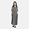 Tamsy 100% Viscose Dot Print Dress (One Size, 8-16) - Black