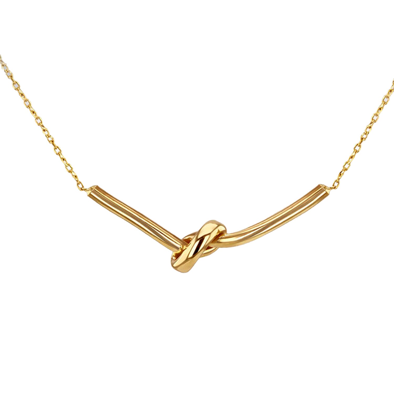 One Time Designer Closeout - 9K Yellow Gold Necklace (Size - 16-1 Extender) With Lobster Clasp