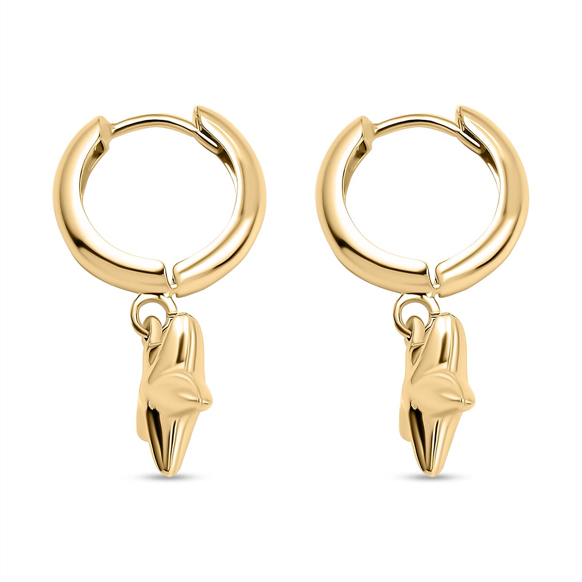 Las Vegas Closeout Deal - 9K Yellow Gold Star Earrings