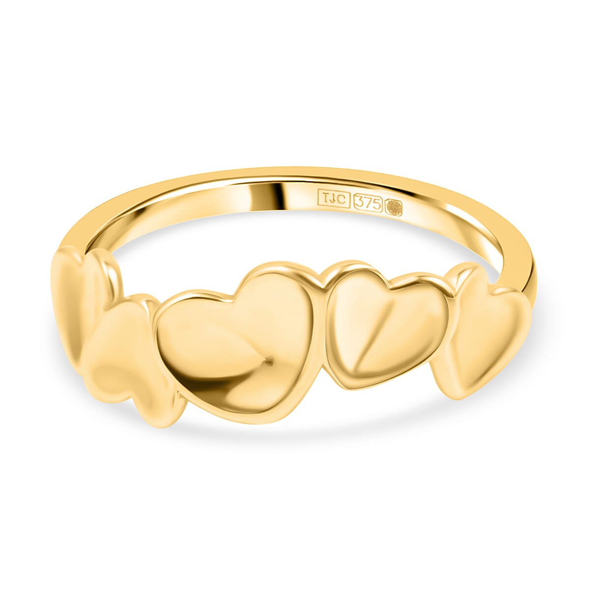 Las Vegas Closeout Deal - 9K Yellow Gold Heart Ring