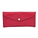 Genuine Leather RFID Protected Stone Pattern Long Size Wallet with Magnetic Closure  Plum