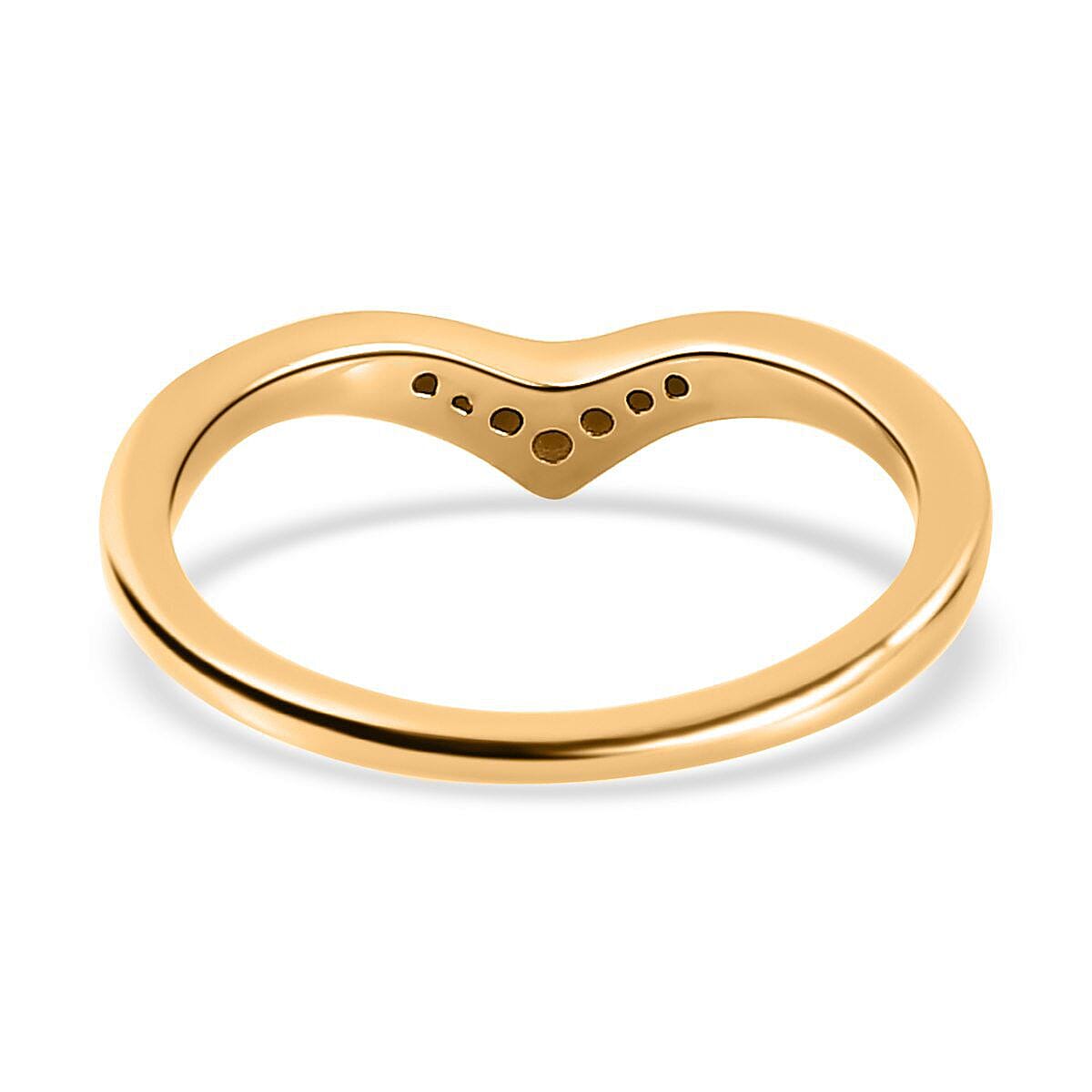 Natural Coloured Diamond Wishbone Ring in Sterling Silver