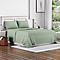 4 Piece Set - Copper Infused Solid Sheets with 2 Pillow Cases (Double Size) - Green