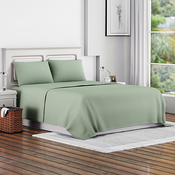 4 Piece Set Copper Infused Solid Sheets With 2 Pillow Cases King Size  7365679 ?w=600&h=600