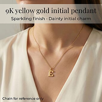 https://tjcuk.sirv.com/Products/73/6/7366111/9K-Yellow-Gold-8-5mm-x-16mm-Plain-E-Initial-Pendant_7366111_1.jpg?w=342&h=342