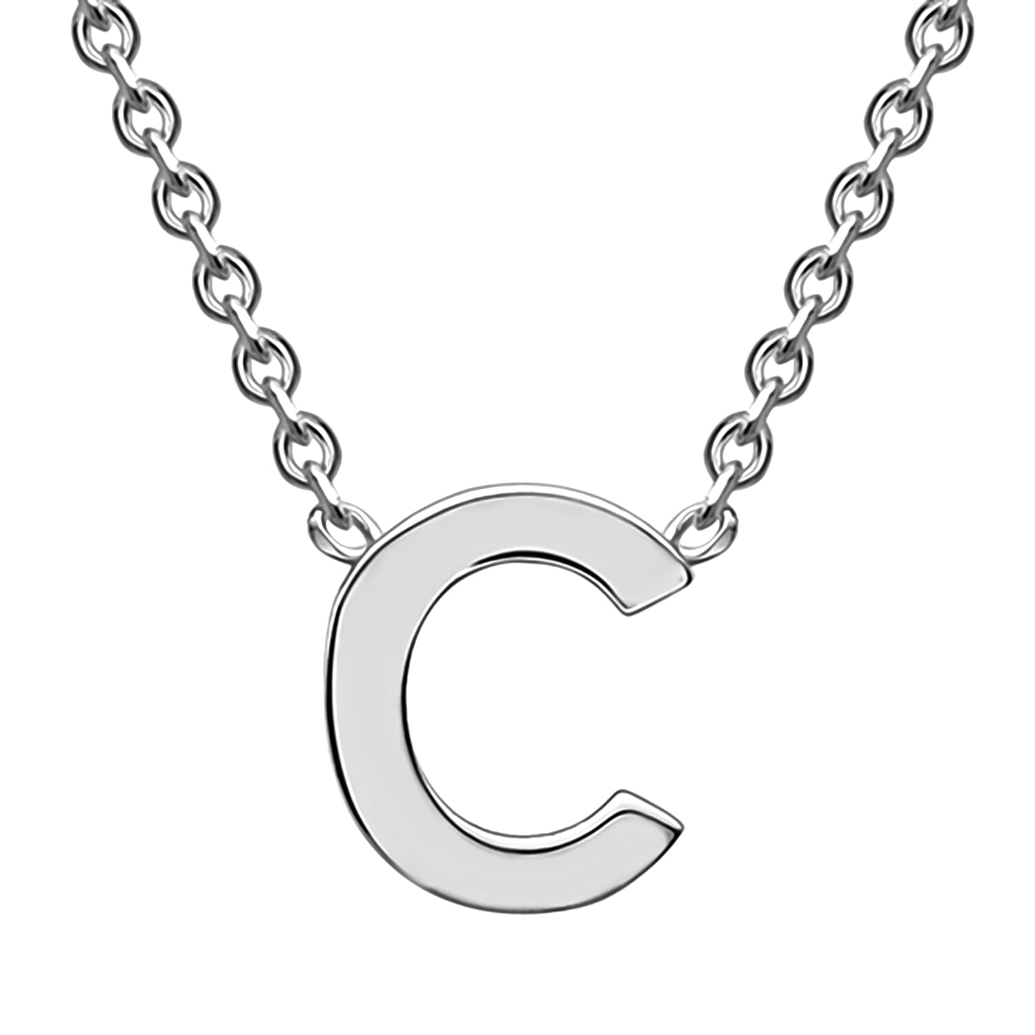 Rhodium Overlay Sterling Silver NecklaceE (Size - 15)