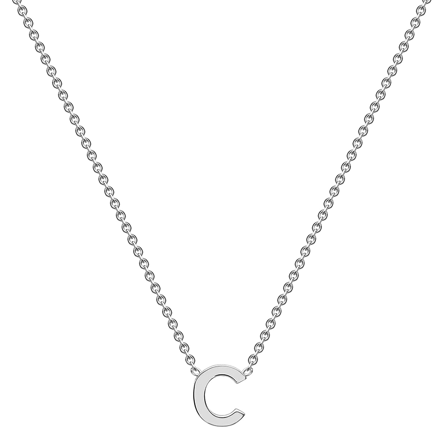 Rhodium Overlay Sterling Silver NecklaceE (Size - 15)