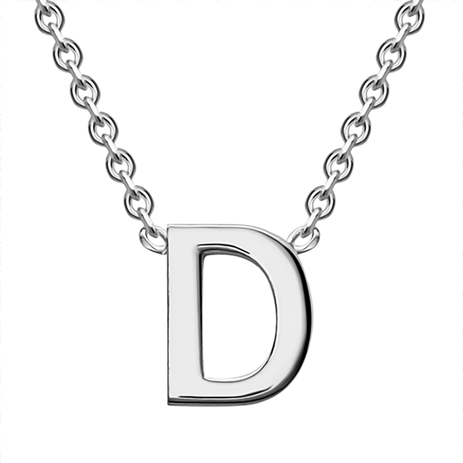 Rhodium Overlay Sterling Silver NecklaceE (Size - 15)