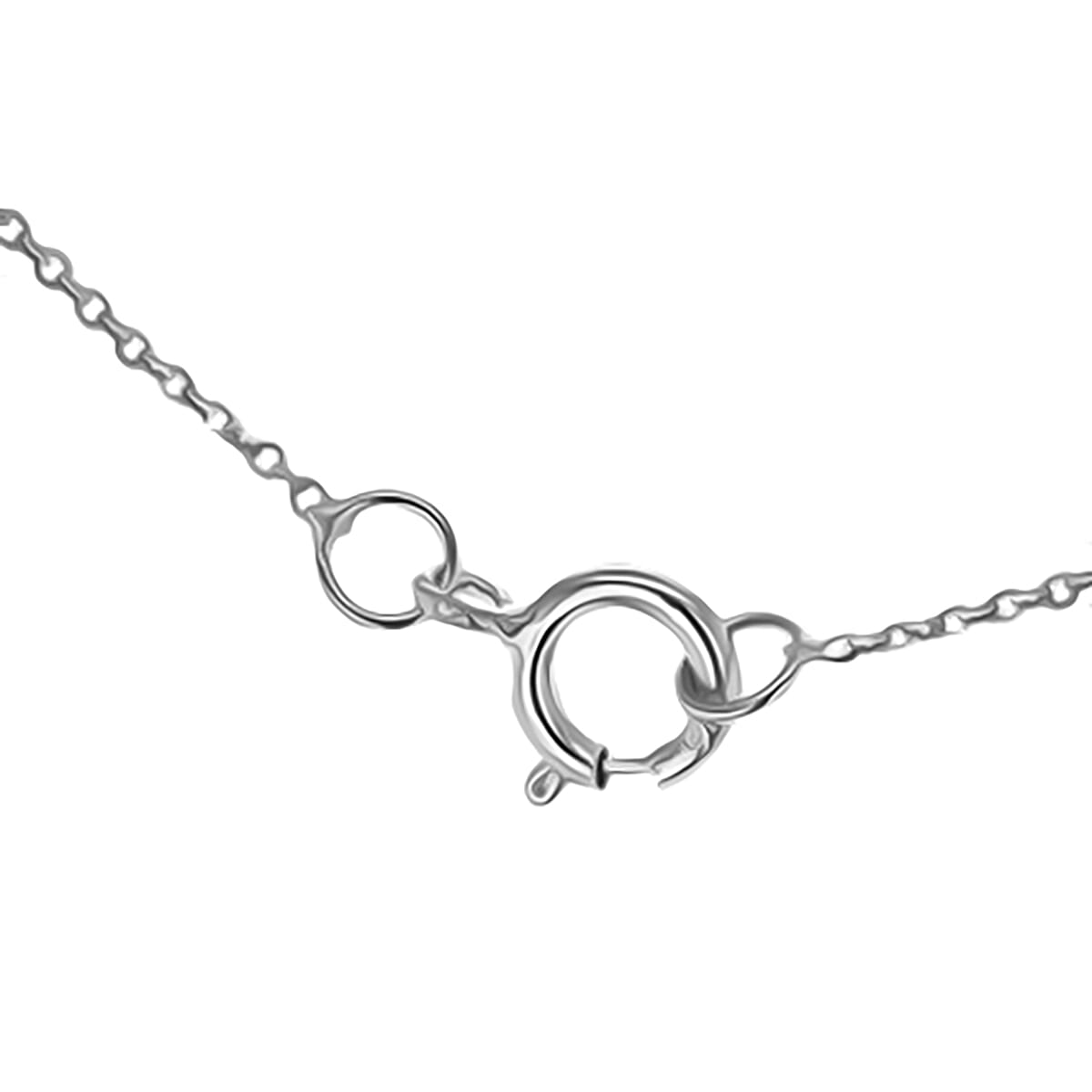 Rhodium Overlay Sterling Silver NecklaceE (Size - 15)