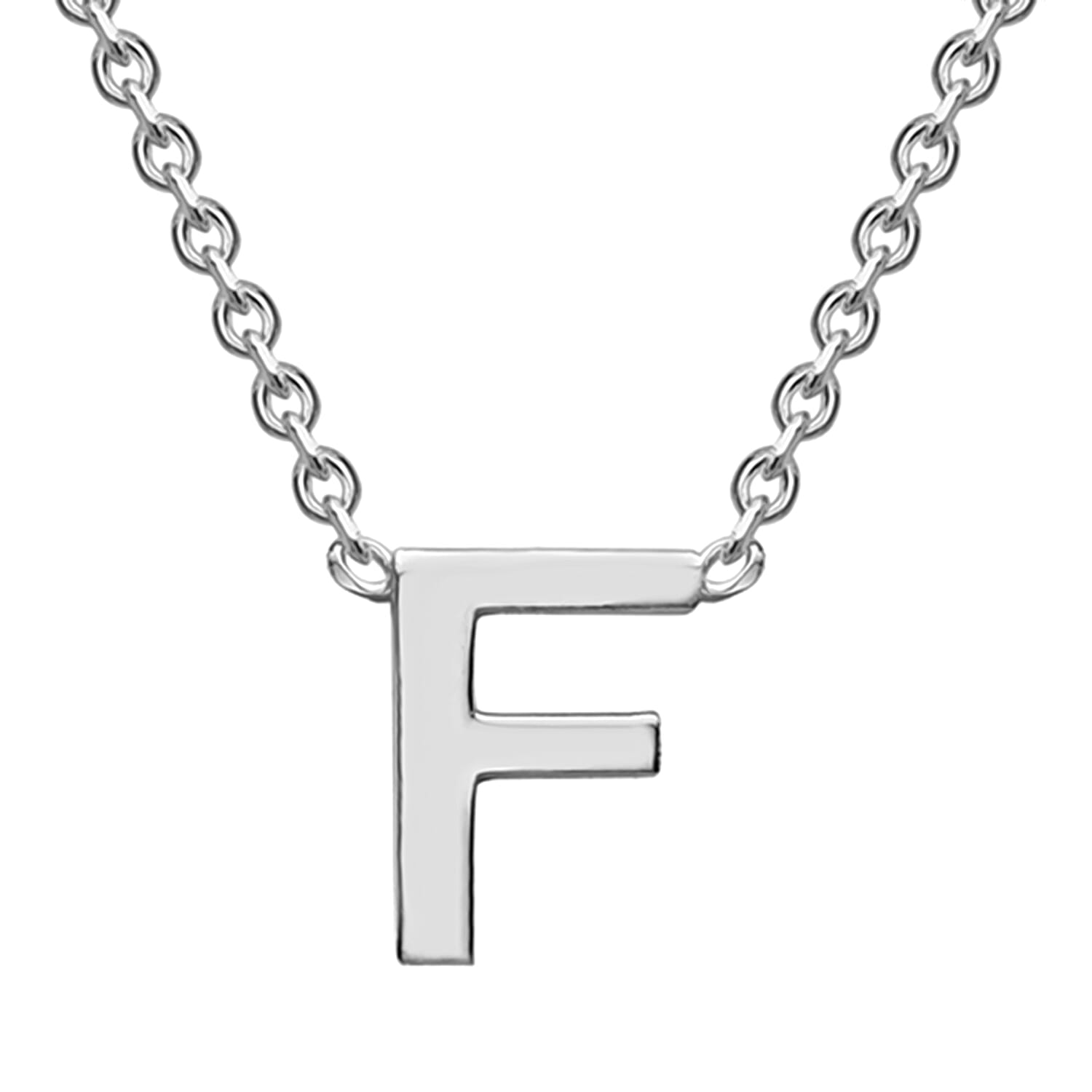 Rhodium Overlay Sterling Silver NecklaceE (Size - 15)