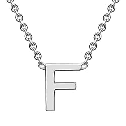 Rhodium Overlay Sterling Silver NecklaceE (Size - 15)