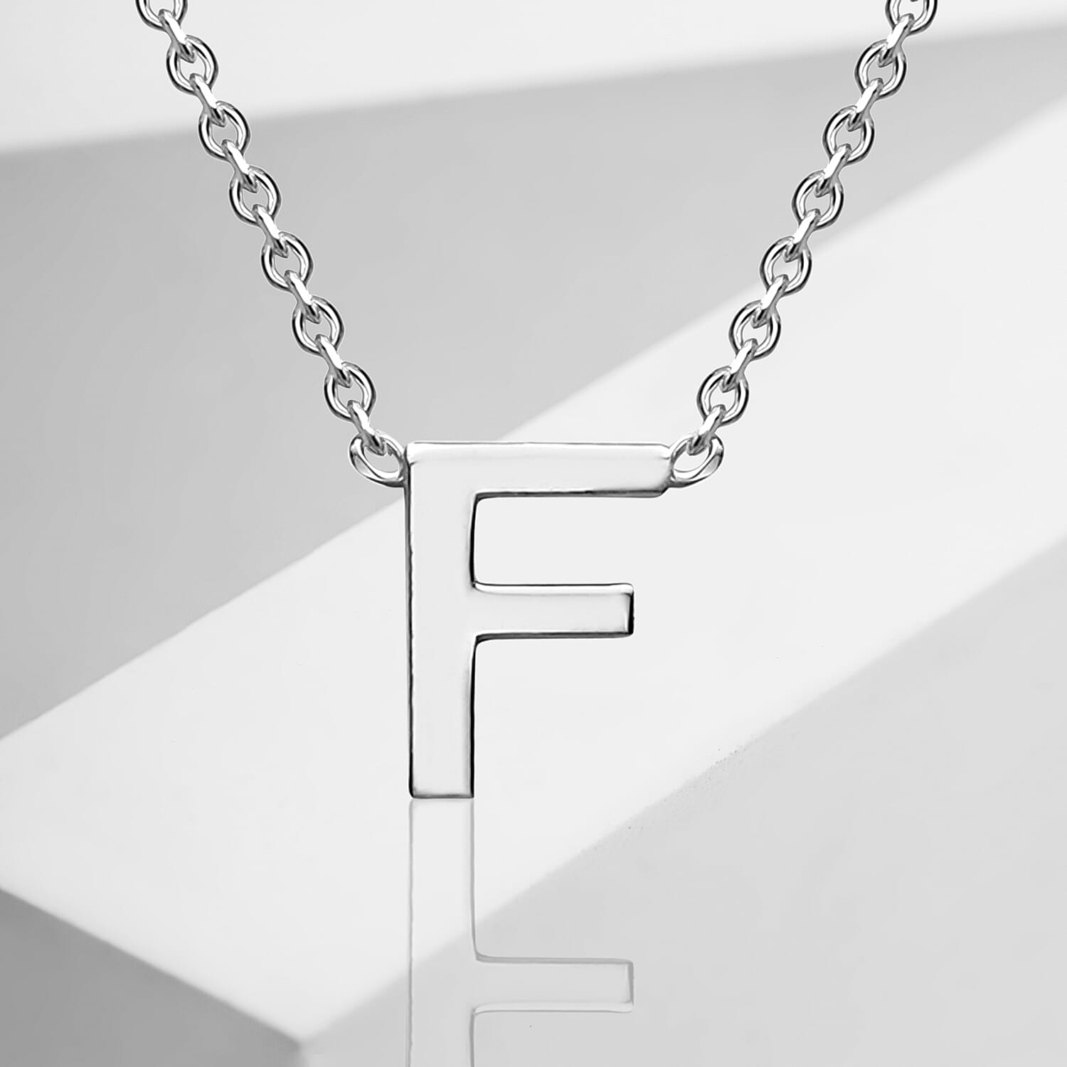 Rhodium Overlay Sterling Silver NecklaceE (Size - 15)