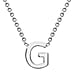 Rhodium Overlay Sterling Silver NecklaceE (Size - 15)