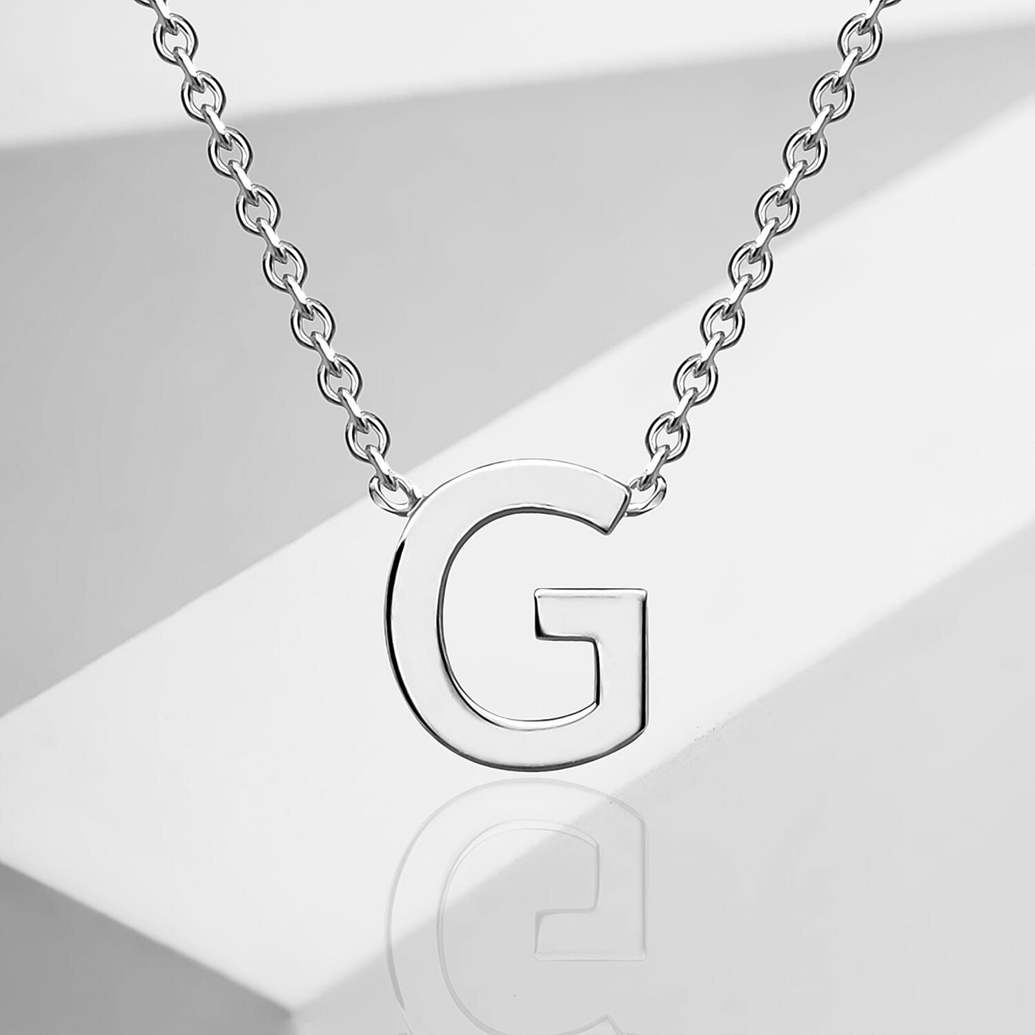 Rhodium Overlay Sterling Silver NecklaceE (Size - 15)