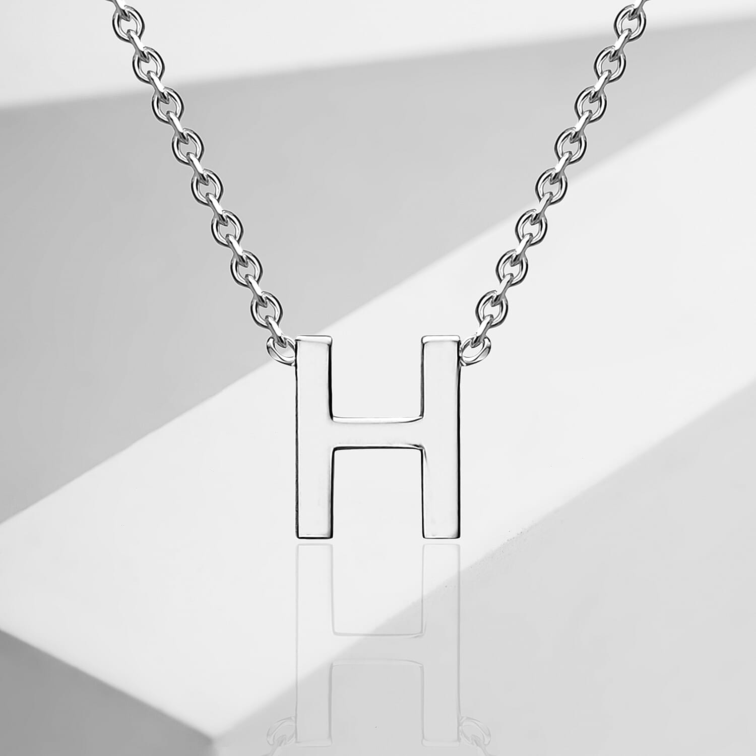 Rhodium Overlay Sterling Silver NecklaceE (Size - 15)