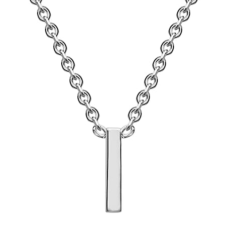 Rhodium Overlay Sterling Silver NecklaceE (Size - 15)