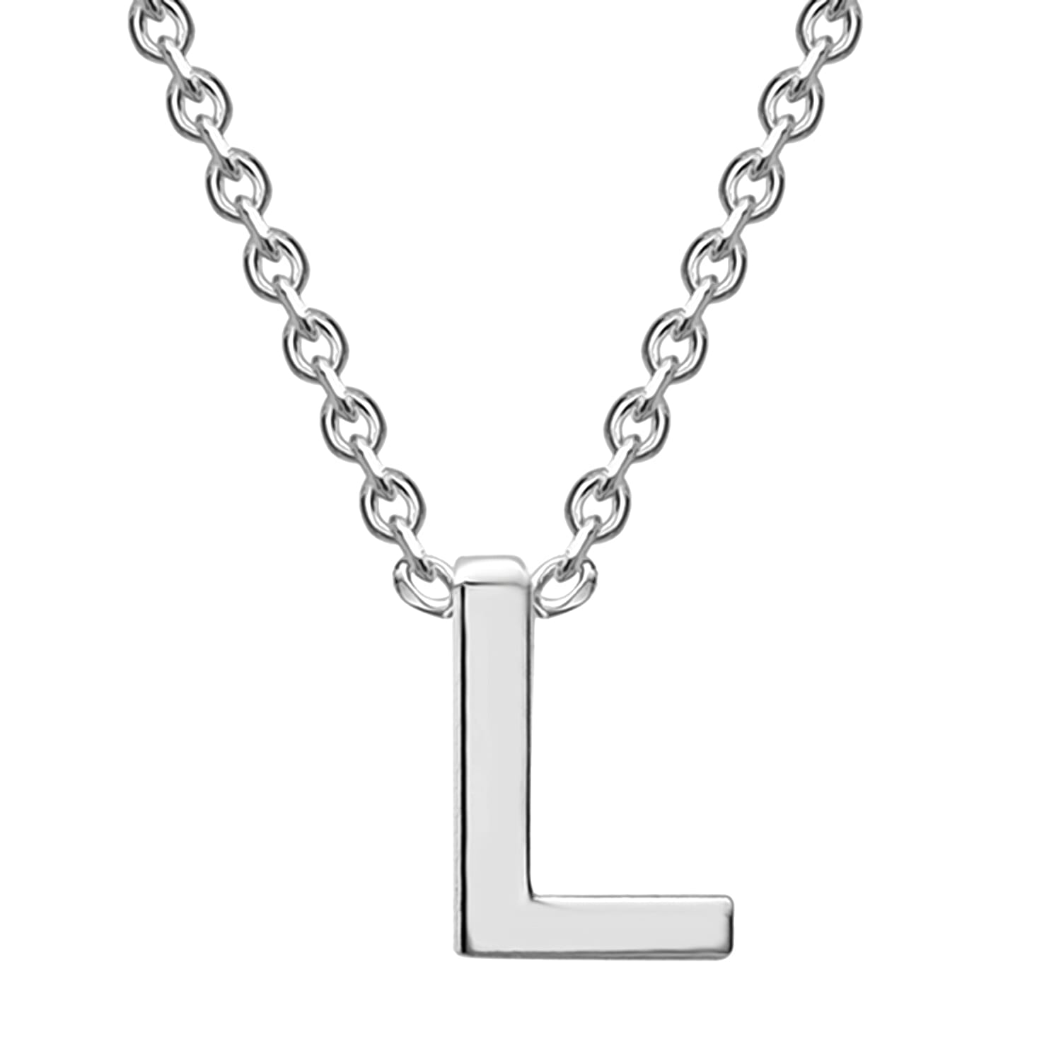 Rhodium Overlay Sterling Silver NecklaceE (Size - 15)