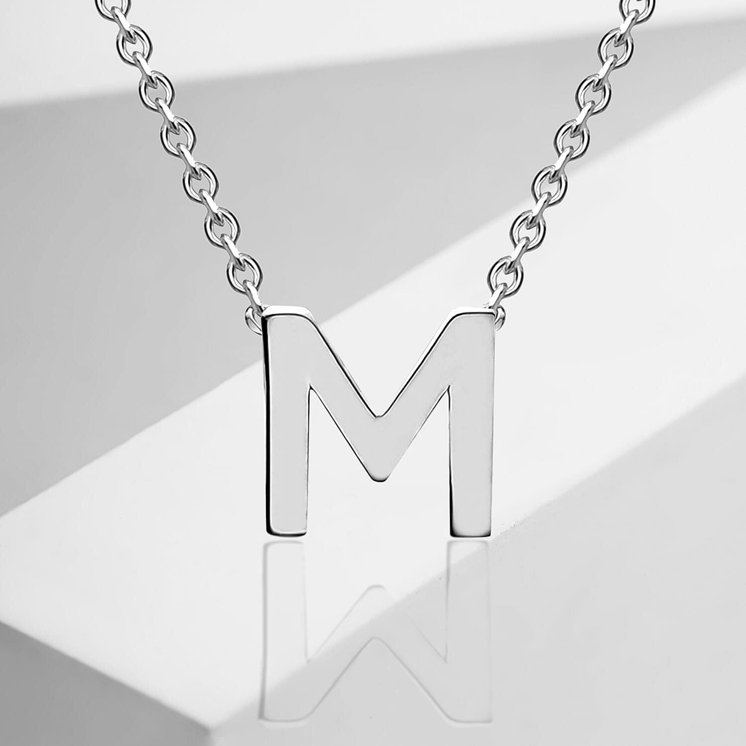 Rhodium Overlay Sterling Silver NecklaceE (Size - 15)