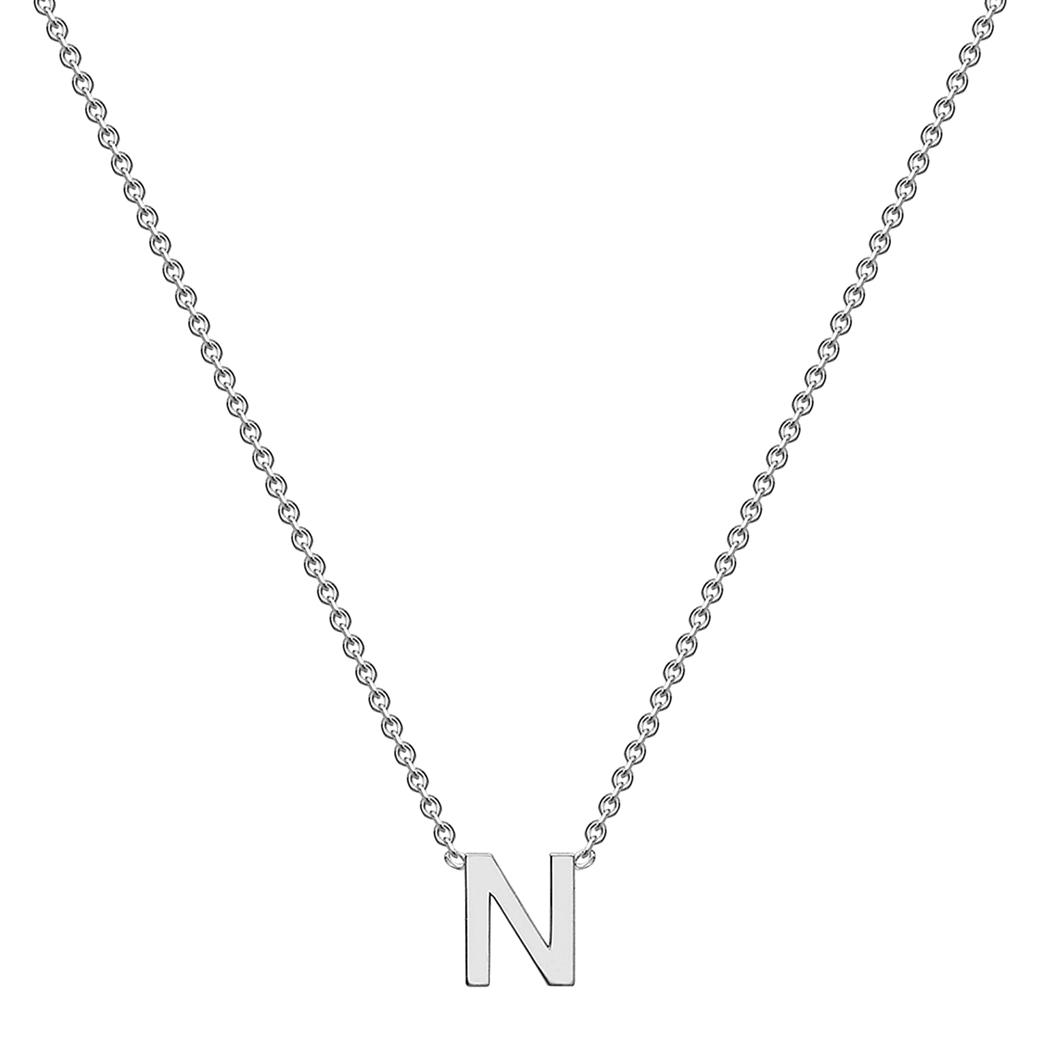Rhodium Overlay Sterling Silver NecklaceE (Size - 15)
