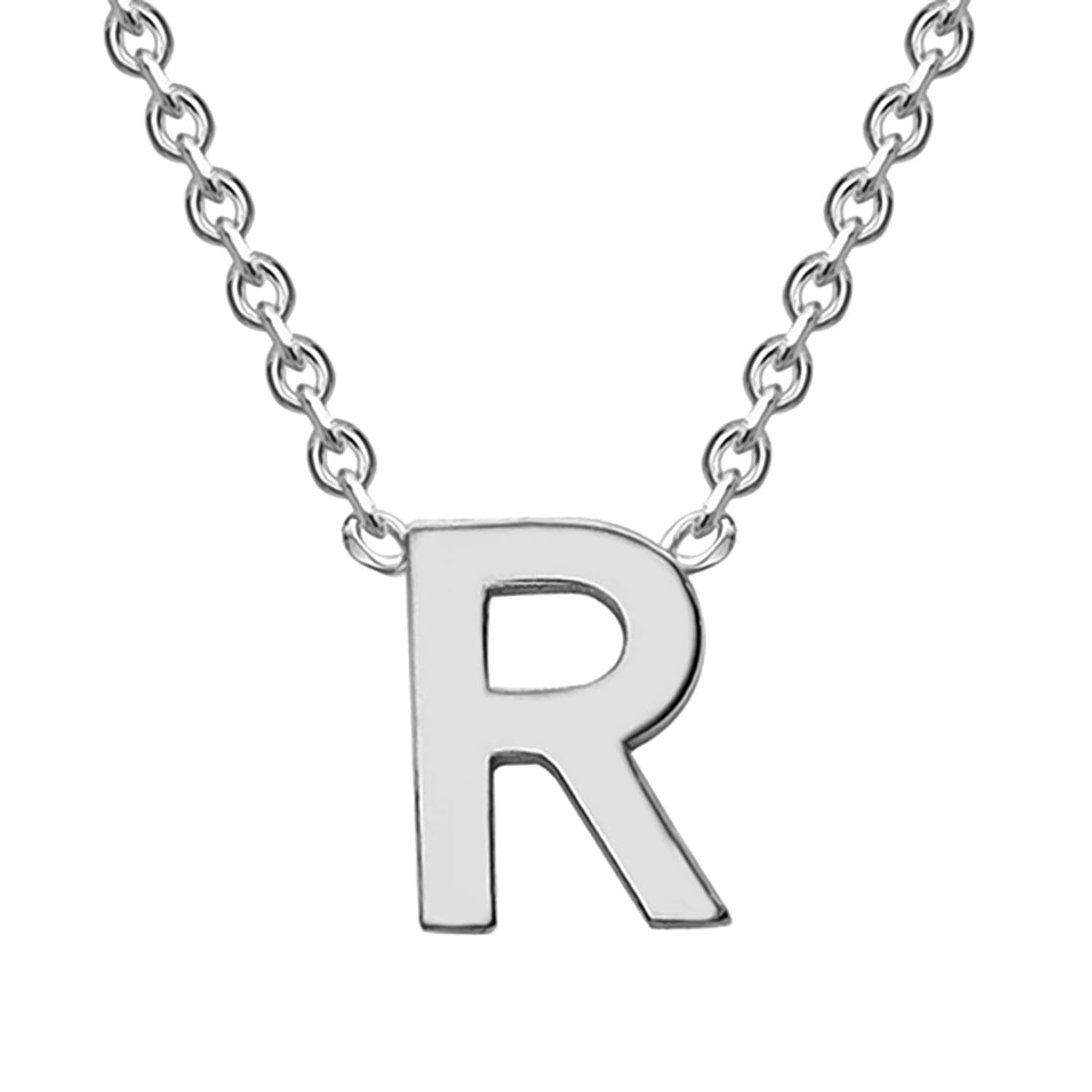 Rhodium Overlay Sterling Silver NecklaceE (Size - 15)