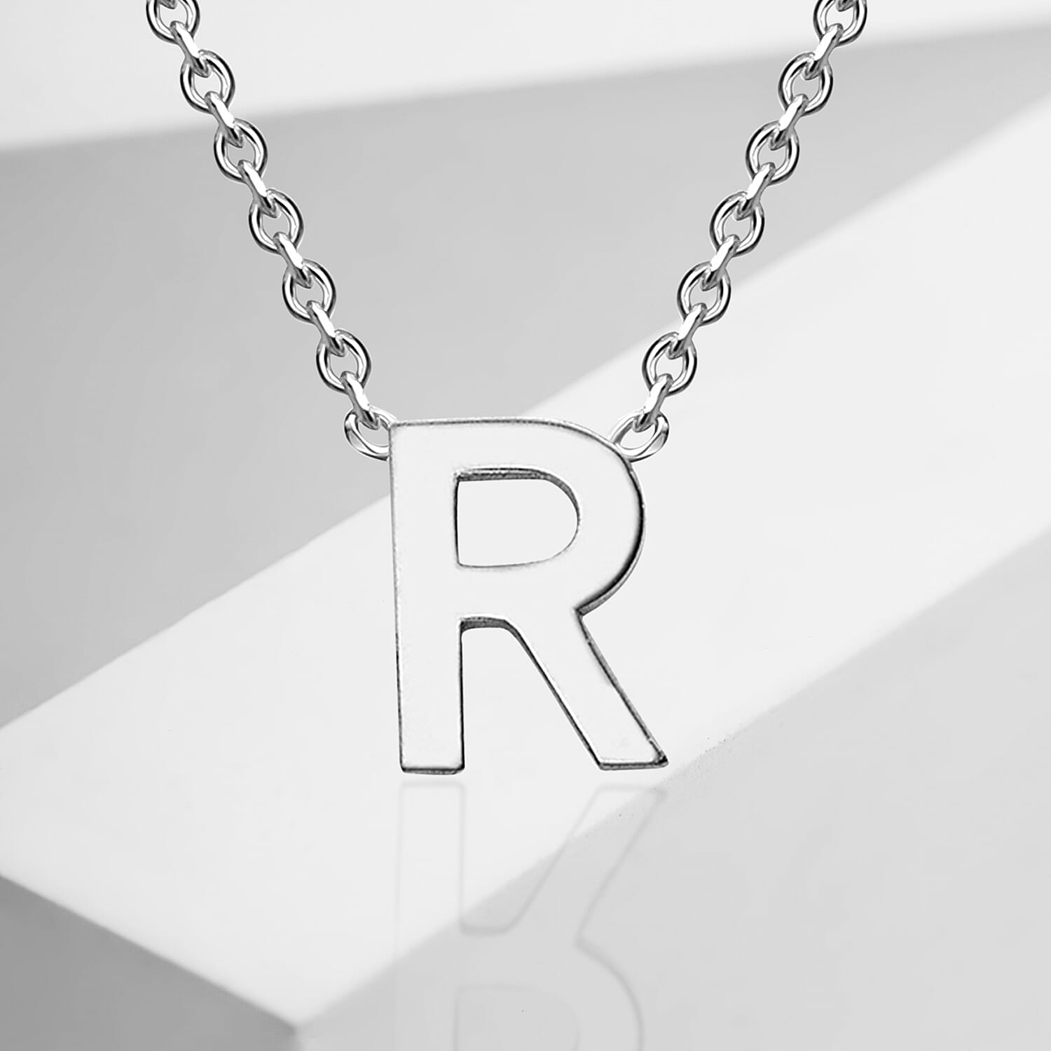 Rhodium Overlay Sterling Silver NecklaceE (Size - 15)