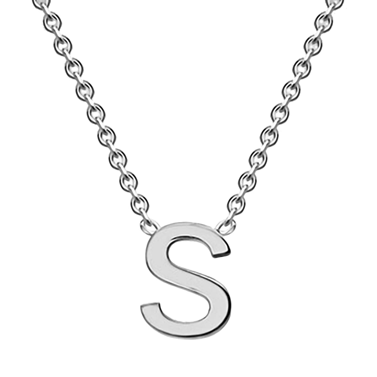 Rhodium Overlay Sterling Silver NecklaceE (Size - 15)