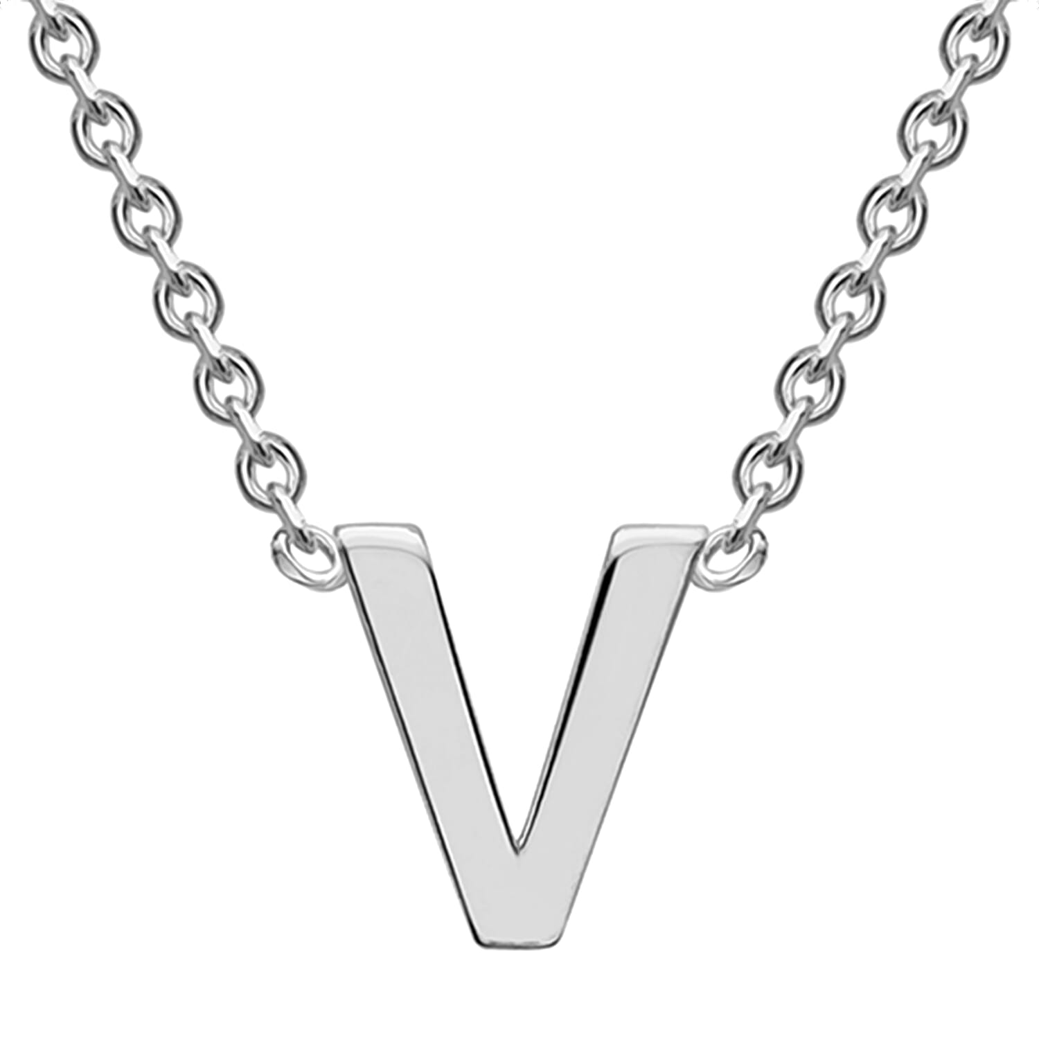 Rhodium Overlay Sterling Silver NecklaceE (Size - 15)