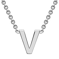 Rhodium Overlay Sterling Silver NecklaceE (Size - 15)