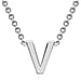 Rhodium Overlay Sterling Silver NecklaceE (Size - 15)