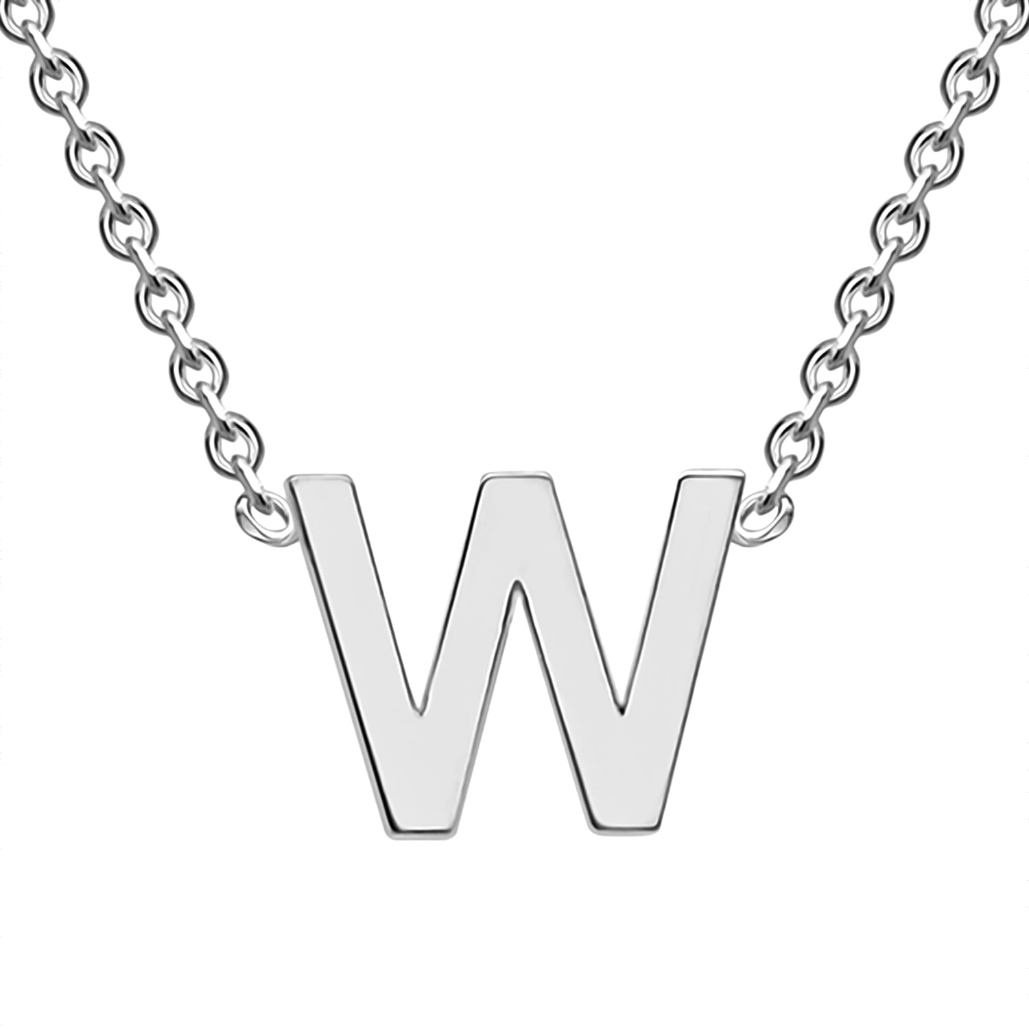 Rhodium Overlay Sterling Silver NecklaceE (Size - 15)