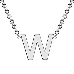 Rhodium Overlay Sterling Silver NecklaceE (Size - 15)