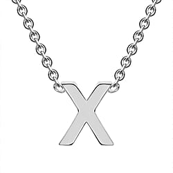 Rhodium Overlay Sterling Silver NecklaceE (Size - 15)