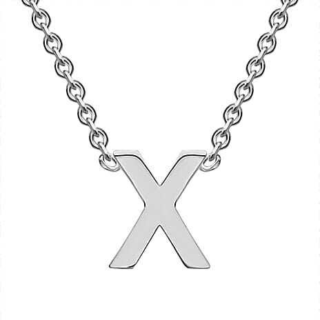 Rhodium Overlay Sterling Silver NecklaceE (Size - 15)