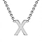 Rhodium Overlay Sterling Silver NecklaceE (Size - 15)