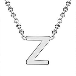 Rhodium Overlay Sterling Silver NecklaceE (Size - 15)