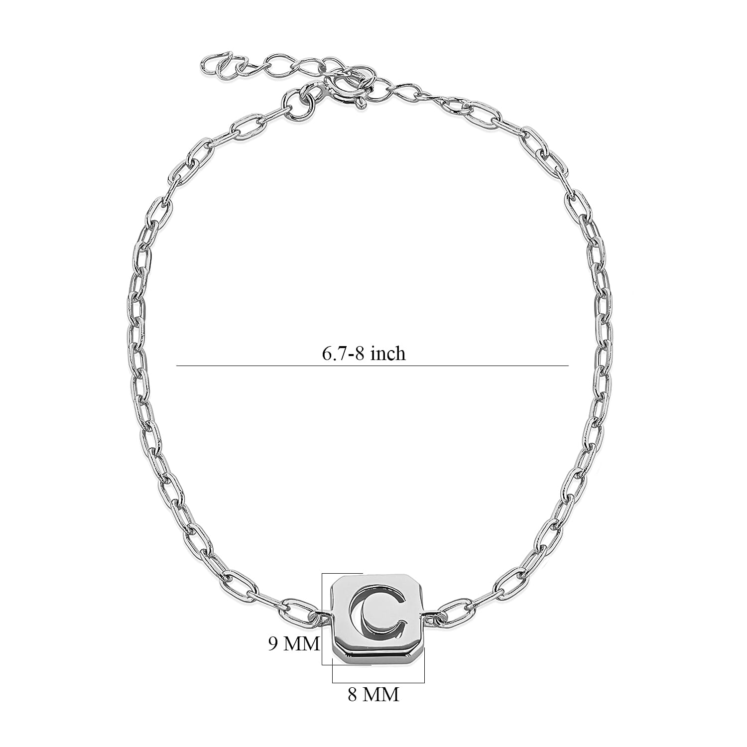 Sterling Silver Bracelet (Size - 8)