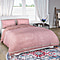 Set of 3 - Milky Velvet Duvet Cover with 2 Pillow Case - Pink