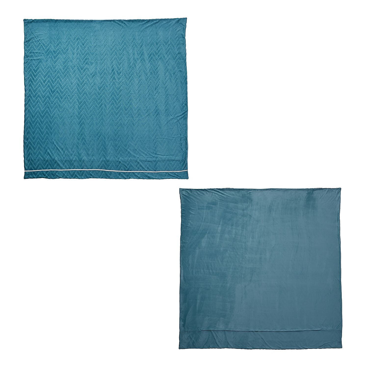 Set of 3 - Milky Velvet Duvet Cover with 2 Pillow Case - Pink