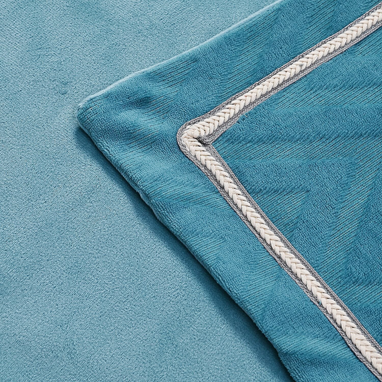 Set of 3 - Milky Velvet Duvet Cover with 2 Pillow Case - Pink