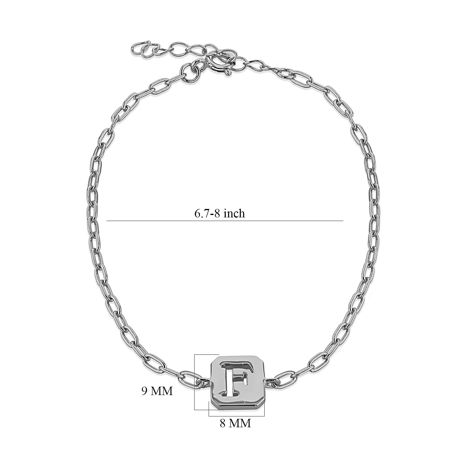 Sterling Silver Bracelet (Size - 8)