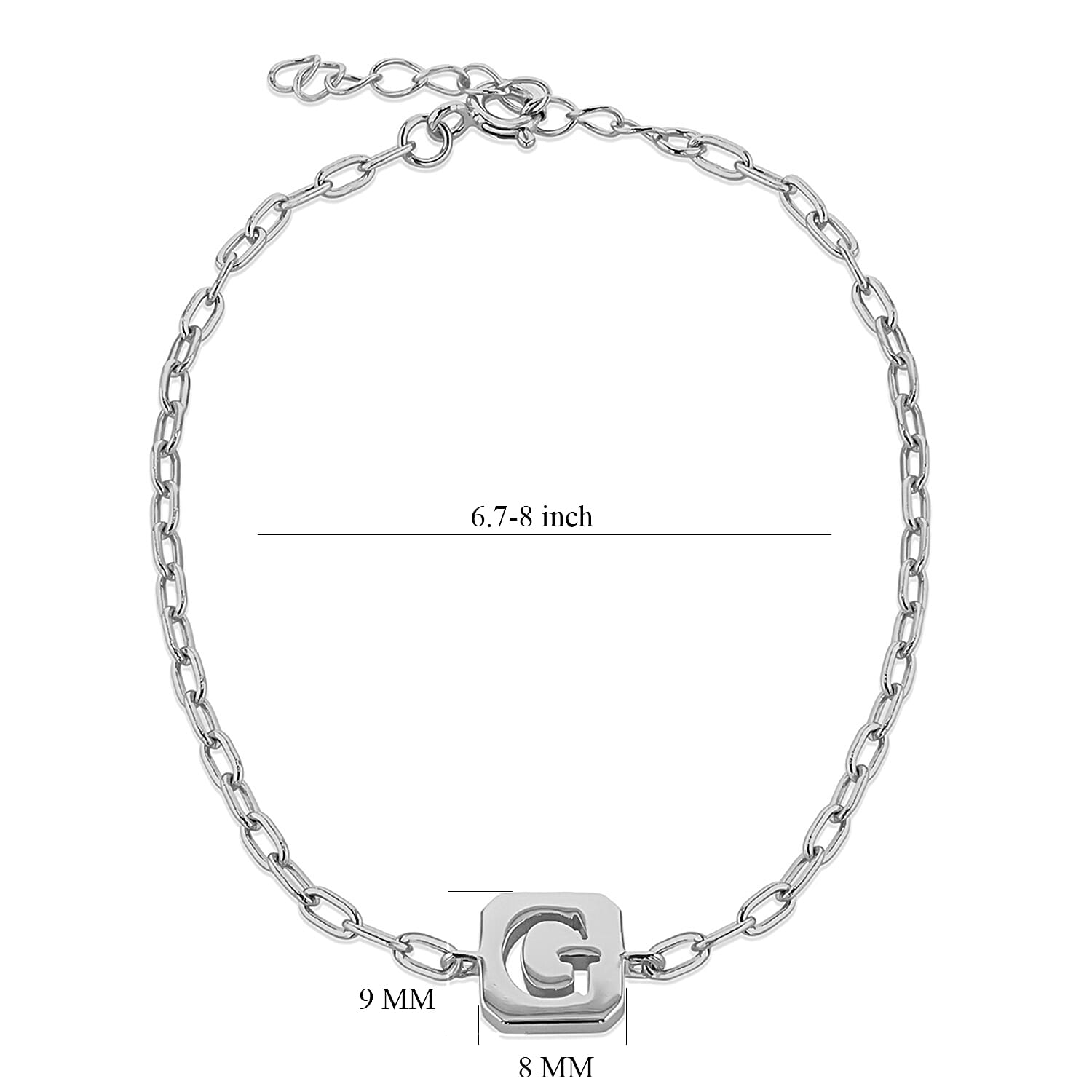 Sterling Silver Bracelet (Size - 8)