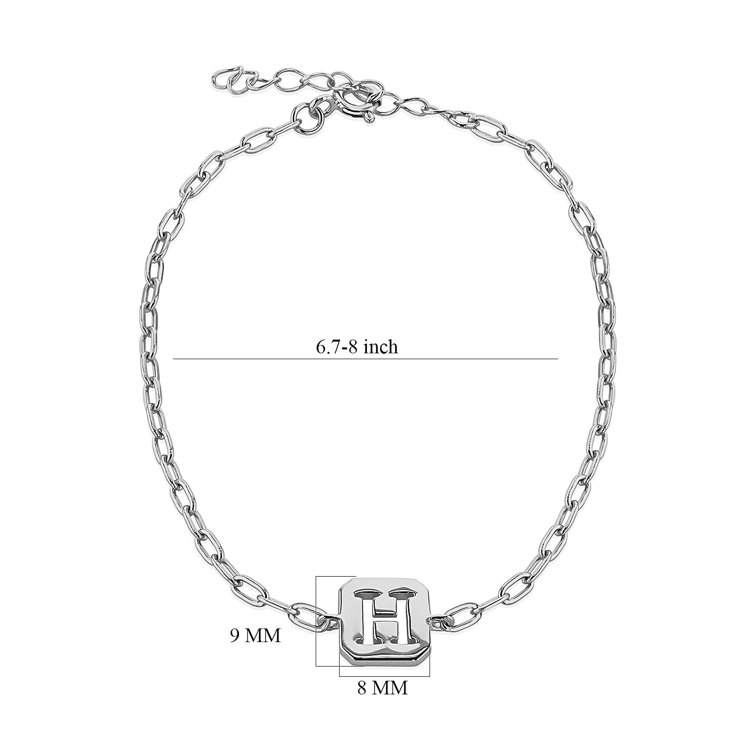 Sterling Silver Bracelet (Size - 8)