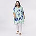 Tamsy 100% Viscose V-Neck Tie Dye Kaftan (One Size,8-18) - Oranage and Blue