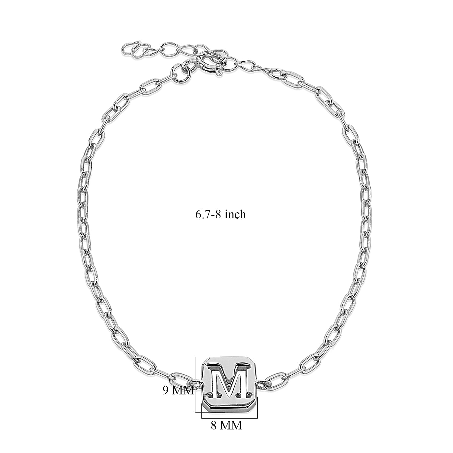 Sterling Silver Bracelet (Size - 8)